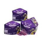 Wyld boysenberry gummies and packaging on a white background