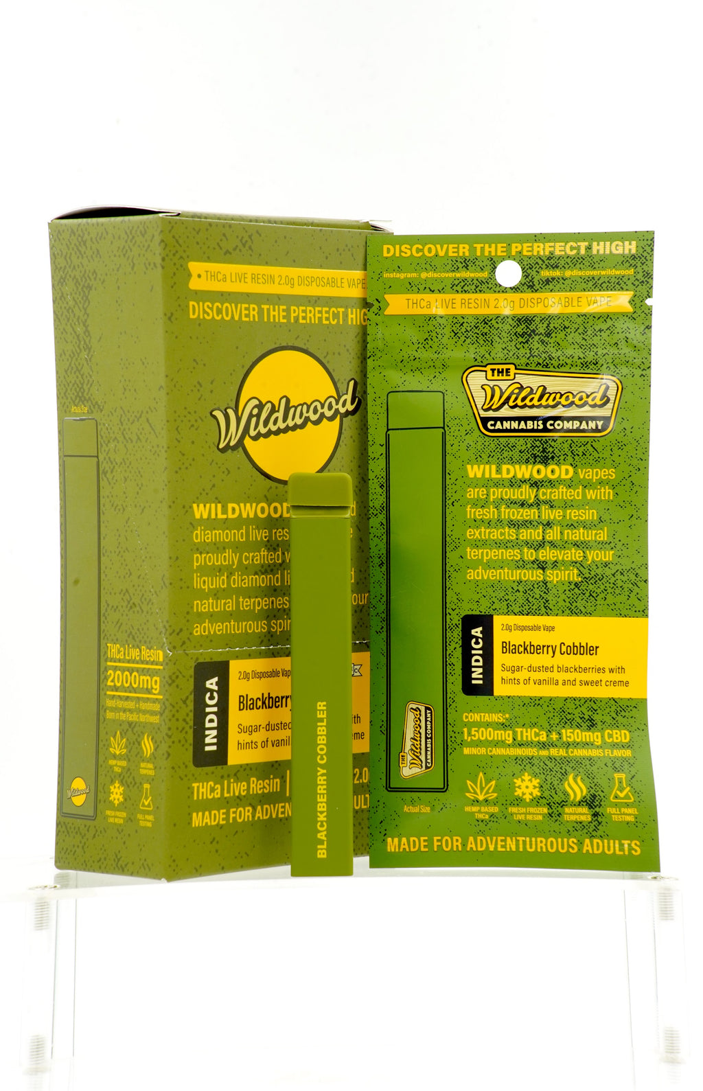 Wildwood THCa Liquid Diamond Live Resin Vapes