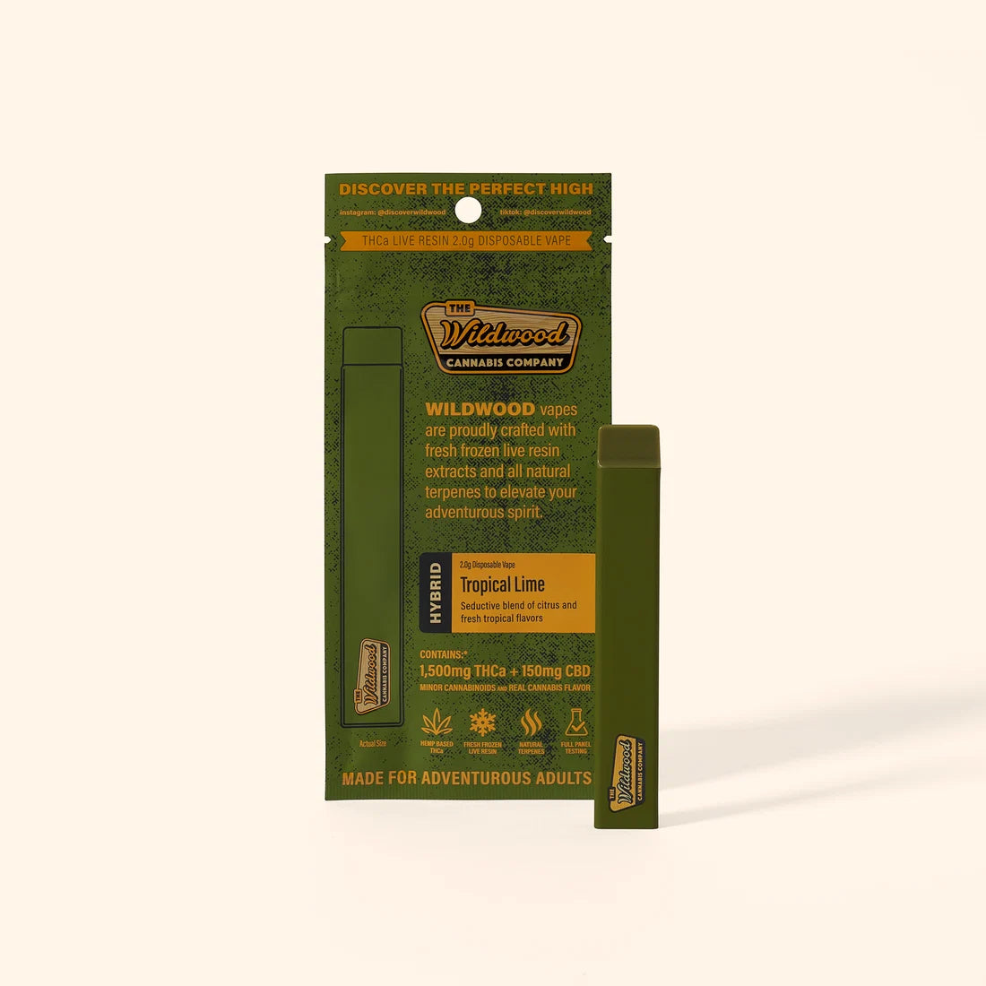 Wildwood THCa Liquid Diamond Live Resin Vapes