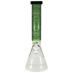 EG Glass Clock Beaker Bong Green