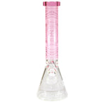EG Glass Clock Beaker Bong Pink