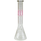 EG Glass Cross Beaker Bong Pink