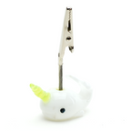 Empire Glassworks Cozmic Narwhal Roach Clip 🐳