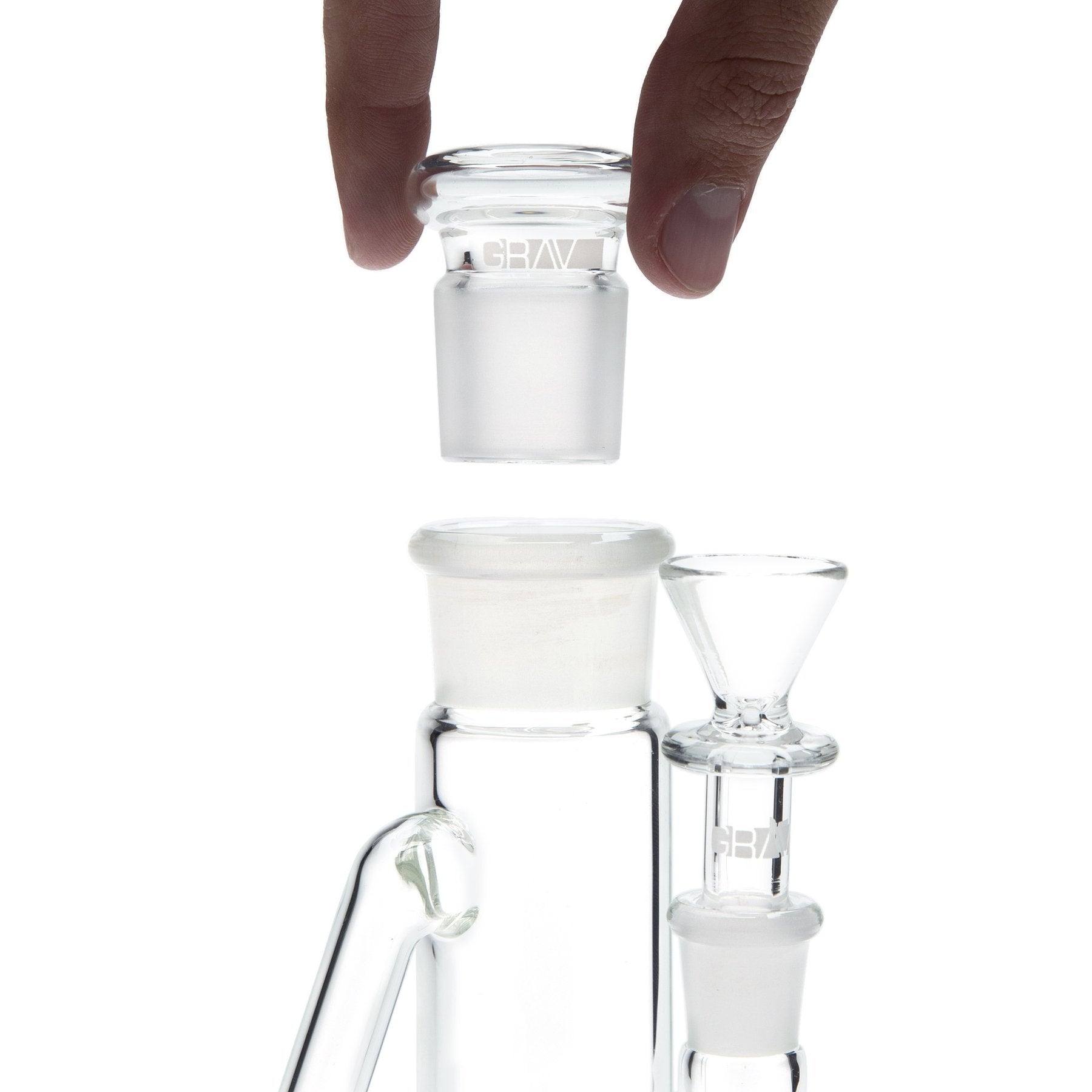 Grav® "Phoenix" Open Top Ashcatcher - 18mm Joint, 45° Angle 