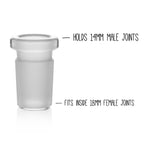 Grav® Flushmount Joint Size Adapter - Converts 18mm Female to 14mm Female