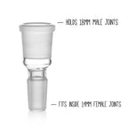 Grav® Joint Size Adapter - Converts 14mm Female to 18mm Female