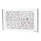 K. Haring Glass Rolling Tray - Black & White