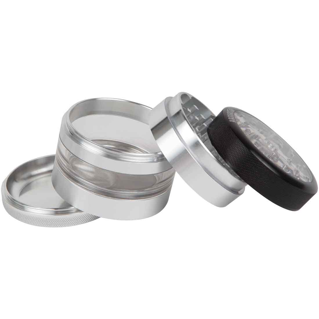 Kannastor 2.5” Clear Top Jar Body 4pc Grinder