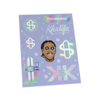 Khalifa x Stündenglass Gravity Pipe - Violet Sky / Mints Sticker Sheet