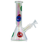 LA Pipes 9” Champagne Disco Beaker Bong 🌿🍯