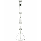 LA Pipes 24” 5mm Thick Triple Showerhead Perc Beaker Bong