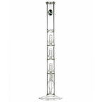 LA Pipes 24” 5mm Thick Triple Showerhead Straight Tube Bong