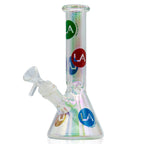LA Pipes 9” Champagne Disco Beaker Bong 🌿🍯