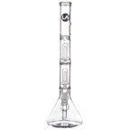 LA Pipes 14” Double Showerhead Perc Beaker Bong