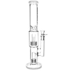 Pulsar Double Stereo Matrix Perc Bong White