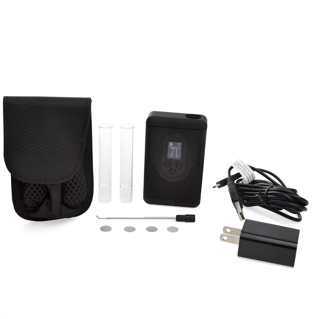 an electronic device with a case and accessories