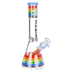 Pulsar Rainbow Pride Glass Beaker Bong