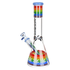 Pulsar Rainbow Pride Glass Beaker Bong