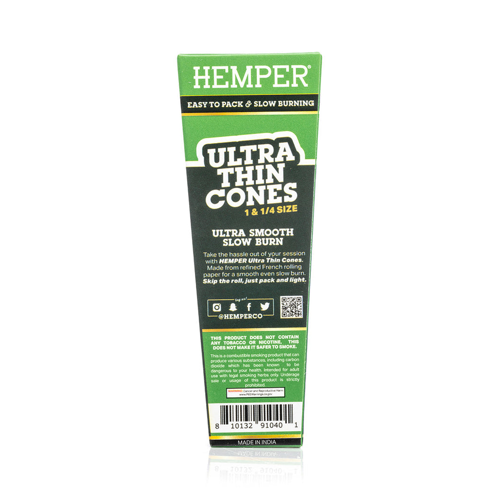 Ultra Thin Pre-Rolled Cones French Unbleached Paper - 6 Pack - 1 1/4 Size