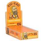 Zig Zag Orange 1.25” Rolling Papers | 24pc Display